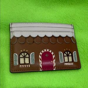 Kate Spade New York Gingerbread House Small Slim Card Holder